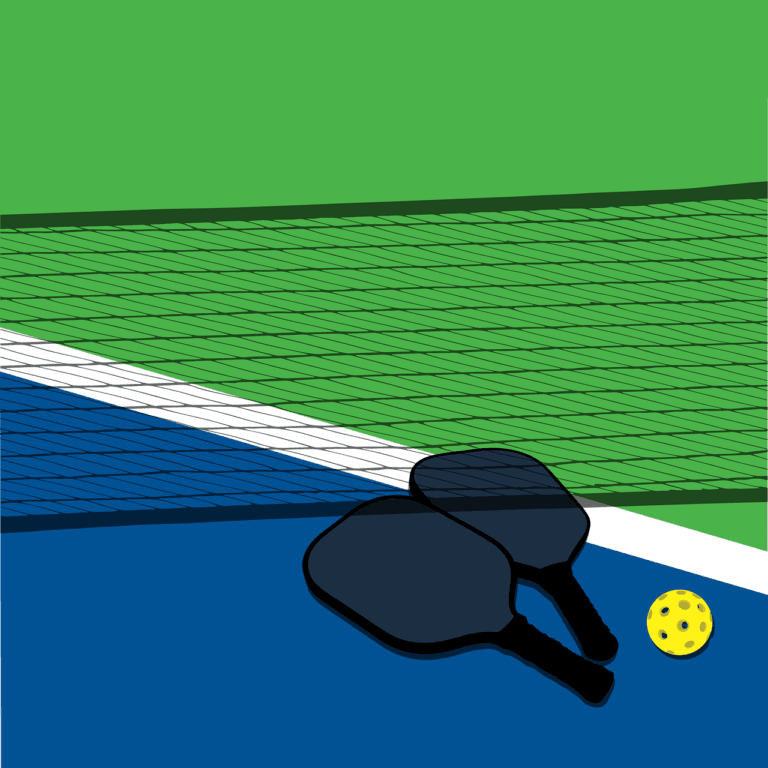 Kan man spela pickleball på en tennisbana?